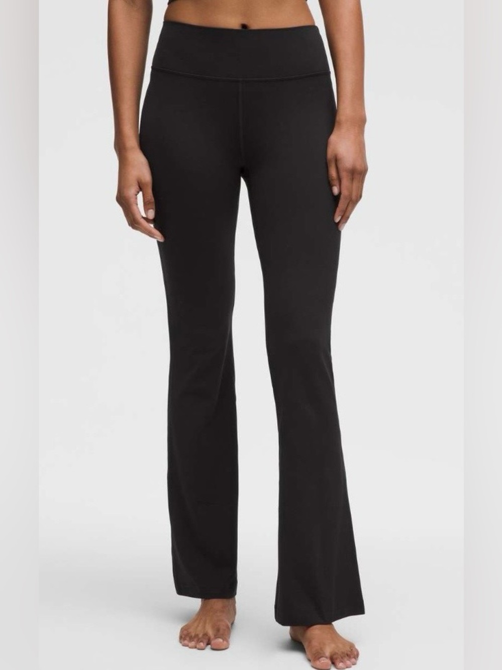 Lululemon NWT Groove Nulu High Rise Flared Pants Regular Leggings Black Size 6